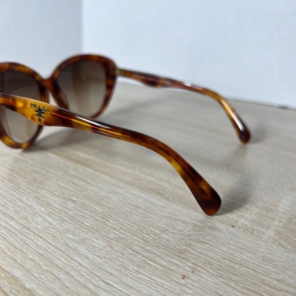 Prada SPR21N 4BW-6S1 Sunglasses Tortoise Shell READ DESC 58-16-135 Italy main image 4